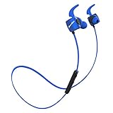 Bluedio TE (Turbine) Bluetooth 4.1 Wireless Sports Headphones, Sweatproof Running Earbuds with Mic (Blue)