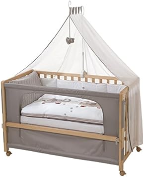 Fixation Au Lit Parental Possible Roba Lit Dallaitement Avec Equipement Complete Lit Bebe 60x1cm Laque En Blanc Fox Bunny Bebe Puericulture Bebe Crownadv Co Il
