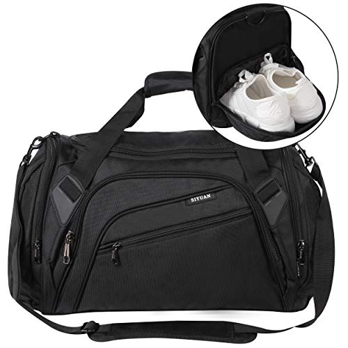 SIYUAN Gym Bag for Men Small, Sports Duffel Womens Durable Athletic