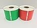 2 Rolls of 2-5/16"x4" Dymo Compatible 30256 LabelWriter Shipping 300 Labels P/R (1 Roll Each RED,GREEN)