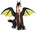 7 Foot Wide Inflatable Halloween Dragon - Fire Breathing Look