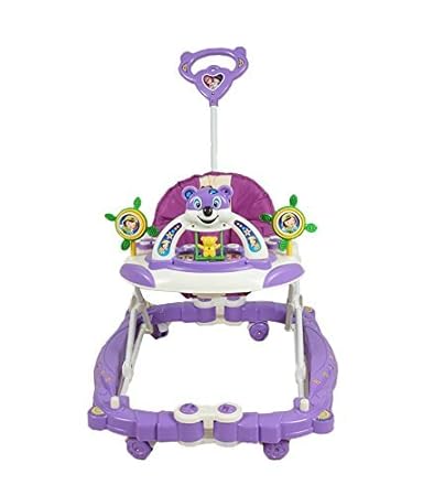 Awww Cuties Musical Foldable Rocker & Walker - Purple : AC008