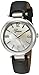 Geneva Women's GV/1015WMBK Silver-Tone and Black Strap Watch