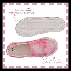 Toandon Toddler Girls Kids Sneakers Loafer Shoes