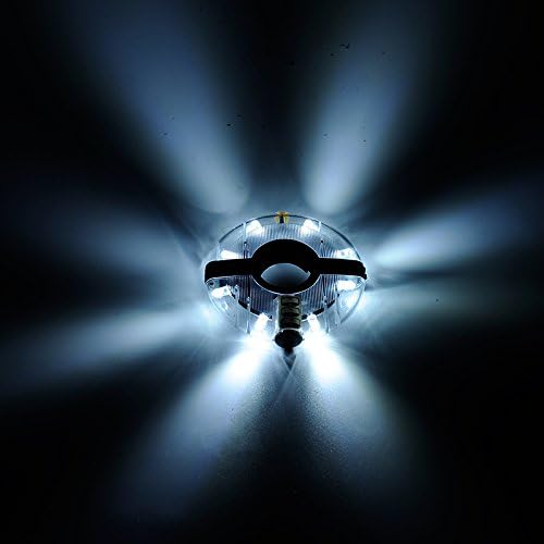 Tovinx bicycle hubs light wheel light front tail safety cycling light waterproof bike light (WHITE)