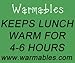 Warmables Adult Lunch Kit for safe meals on the go (blue)