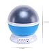 ANTEQI Star Sky Night Lamp, Baby Lights 360 Degree Romantic Room Rotating Cosmos Star Projector with LED Timer Auto-Shut Off for Kid Bedroom (Blue)