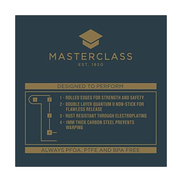 MasterClass-Non-Stick-Bakeware-Set-with-Deep-Roasting-Tin-and-Large-Baking-Tray-Robust-1-mm-Thick-Carbon-Steel-2-Pieces MasterClass Non Stick Bakeware Set with Deep Roasting Tin and Large Baking Tray, Robust 1 mm Thick Carbon Steel, 2…