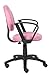 Boss Office Products Perfect Posture Delux Microfiber Task Chair with Loop Arms in Pink