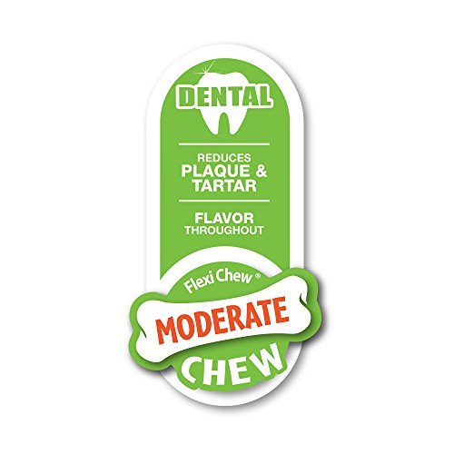 Nylabone Moderate Chew FlexiChew Dental Chew Toy, Medium