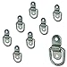 Stainless Steel D-ring Tiedowns 3,500 lb. Capacity Tie Down Anchors - 8 Pack