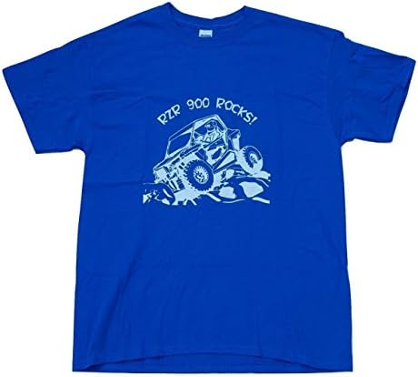 RZR 900 Rocks Fashion Graphic T-Shirt, Sport Off Road Tee XXLarge Blue