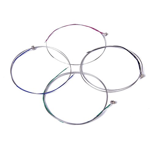 image for WINOMO 34 44 Violin Strings Set Steel Core with Ball End G D A E (Silv