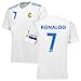 Fan Kitbag Christiano Ronaldo #7 Youth Soccer Jersey & Shorts Kids Premium Gift + Ronaldo 7 Soccer Ball size 5 (Youth Large 10-13 years, Home Short Sleeve)