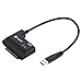 Data to USB SATA to USB 3.0 Cable USB 3.0 to SATA III Hard Drive Adapter Compatible for 2.5 3.5 Inch HDD/SSD Hard Drive Disk and SATA Optical Drive with 12V/2A Power Adapter by Cinolink