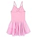 FEESHOW Girls' Gymnastic Leotard Dress Camisole Ballet Dance Ruffle Tutu Skirt