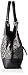 Nine West 9 Jacquard Shoulder Bag, Black/Grey Metallic/Black