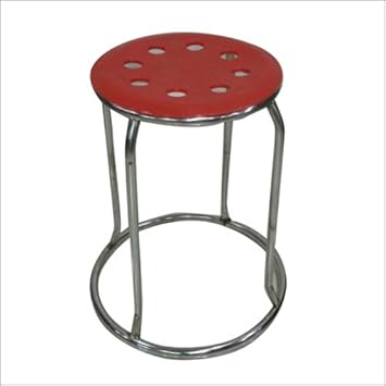 JSM Office System SS Bar Stool, Red