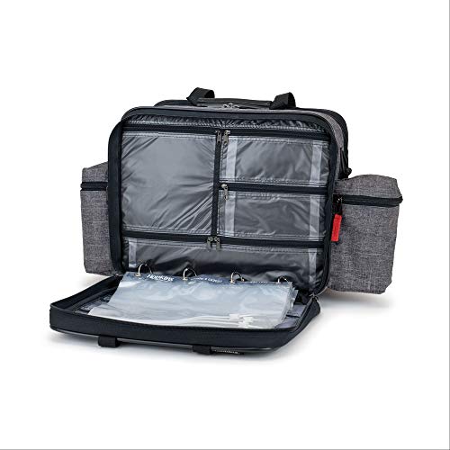 Hopkins Medical Products Antimicrobial EZ-View Medical Bag for Nurses, Home Heathcare and Medical Professionals