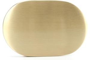 WUTA Men/Women's Solid Brass Belt Buckle Strap Center Pin Style Heel Bar DIY Leathercraft Hardware (Style #014)