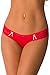 Velvet Kitten Sexy Midnight Lace Panty for Women 1044 (Medium, Red)