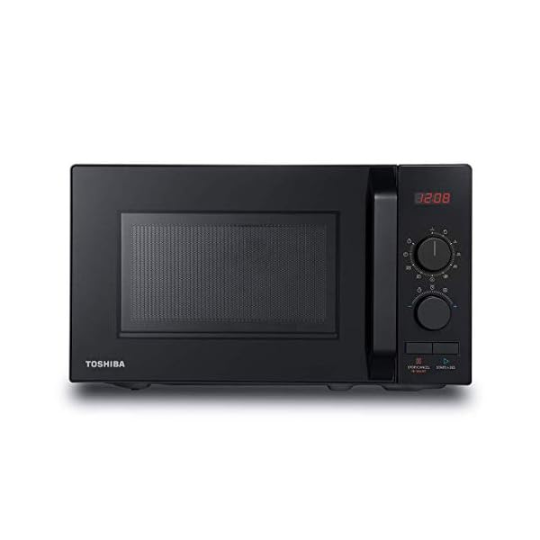 Toshiba-800-w-20-L-Microwave-Oven-with-8-Auto-Menus-5-Power-Levels-Mute-Function-and-LED-Cavity-Light-Black-MW2-AM20PFBK Toshiba 800w 20L Microwave Oven with 8 Auto Menus, 5 Power Levels, Mute Function, and LED Cavity Light - Black - MW2…