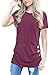 JomeDesign Women's Tops Short Sleeve Casual T-Shirt Tunic Tops Blouse S-XXL