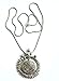 Sansar India Silver Plated Oxidised Metal Antique Boho Chain Ganesha Sundial Pendant Indian Necklace Jewelry for Women