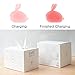 Forvery Portable Silicone LED Nightlights 7 Single Colors Mode and 7-color Breathing 3-modes Interesting Mild Soft Adorable Bunny Bear Appearance USB Charging