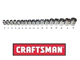 Craftsman Laser Etched Easy Read 17 Piece Metric 3/8