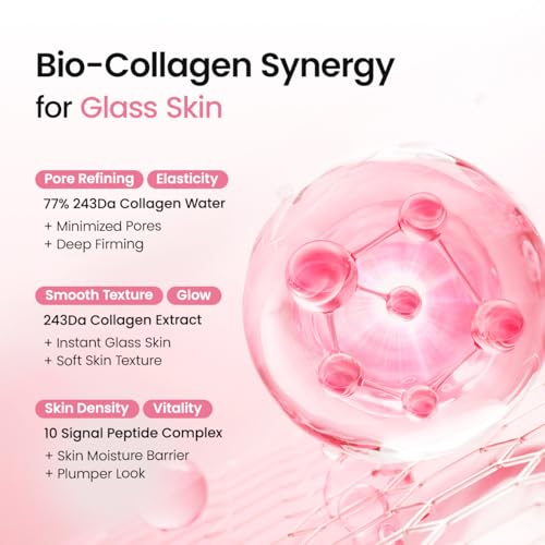 BIODANCE Jelly Serum Mist Peptide Collagen - Glass Skin Effect Moisturizing Face Spray Anti-Age Plumping, Innovative Hydrogel Spray, Korean Skincare | 50ml