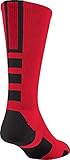 Twin City Baseline 2.0 Sports Sock, Scarlet/Black, MD 