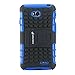 NECALON Fosmon [Rugged] LG Realm Case - HYBO-Ragged Heavy Duty Hybrid Protective Cover with Kickstand (Blue)