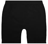 Basico Girls Dance Bike Shorts for sports play or under skirts, (Pack of 6)