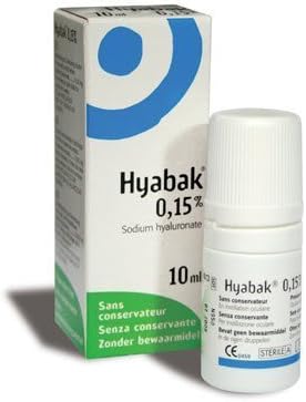 HYABAK MOISTURISING AND LUBRICATING SOLUTION FOR EYES AND CONTACT LENSES - 10 ML