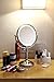 Miusco 7X Magnifying Lighted Makeup Mirror, 8 Inch Two Sided White Daylight LED Shadow Free LED Vanity Mirror, Battery and Adapter
