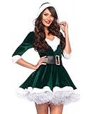 Leg Avenue 2PC. Mrs. Claus,velvet hooded dress and belt Small/Medium