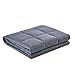CuteKing Cooling Weighted Blanket 60x80 Inches for Queen or Full Size Bed, 20lbs for Individual Between 150-200lbs, 100% Oeko-Tex Certified Cotton with Glass Beads for Adult, Dark Grey