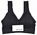 KAY SINN 2 Pack Womens Padded Wirefree Sports Bra Acid Blue Black 3X-Large