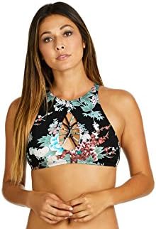 Radio Fiji Women's Kyoto High Neck Bra Swim Top-S-Black