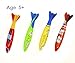 Dive torpedo,Glides Under Water， Swimming pool throwing torpedo (4-pack)