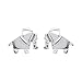 Boma Jewelry Sterling Silver Origami Elephant Stud Earrings