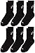 Under Armour Crew Socks (6-Pair), Solid Black
