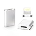 Sprtjoy Super Magnetic Lightning Converter Magnetic Adapter Compatible with iPhone, iPad , iPod Charging and Data Sync (Silver)