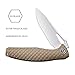 CIVIVI Knives Wyvern Pocket Knife, Lightweight Flipper Folding Knife with 3.45” Satin D2 Blade,FR Nylon Handle, Titanium Pocket Clip Good for Hiking Camping Hunting C902C (Tan)