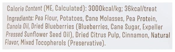 WHOLE PAWS, GRAIN-FREE DOG BISCUIT TREATS, BLUEBERRY & CINNAMON FLAVOR, 16 OUNCE