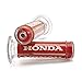 Krator Honda Motorcycle Street Bike Racing Red ComFort Gel Hand Grips (7/8