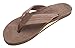 Rainbow Sandals Women's Single Layer Premier Leather w/Arch Support Expresso, Ladies Medium / 6.5-7.5 B(M) US