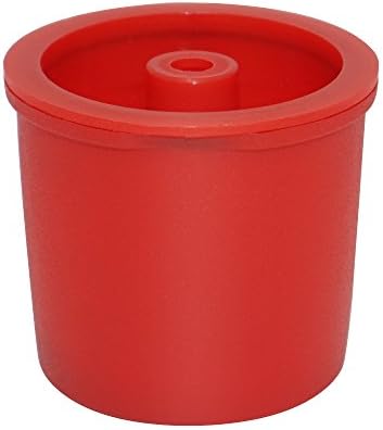 BRBHOM 4 Piece Reusable Caffe Pod Capsules Refillable Cofee Filter Holder Compatible with illy iperEspresso X9 X8 X7 Y5 Y3 (Red)