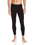 CLIMATESMART Men's Flex Fit Lightweight Baselayer Long Pant, Black, Large